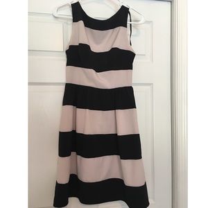B. Darlin Juniors Striped Cocktail Dress
